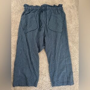 Striped Blue Free People Pants